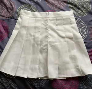 white pleated tennis skirt thumbnail 2