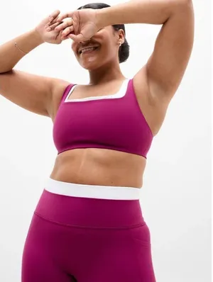 New Athleta S Double Up Bra Wildberry Small D-DD Cup thumbnail 1