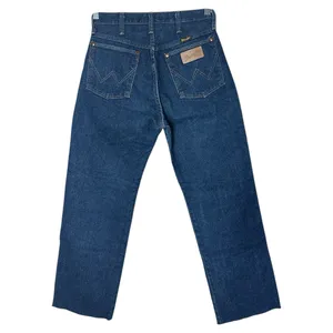 Wrangler Vintage Cowboy Cut Jeans High Rise Tall Rigid Blue Denim 13MWZG thumbnail 2