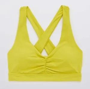 OFFLINE By Aerie Real Me Ruched Sports Bra Size Small thumbnail 1