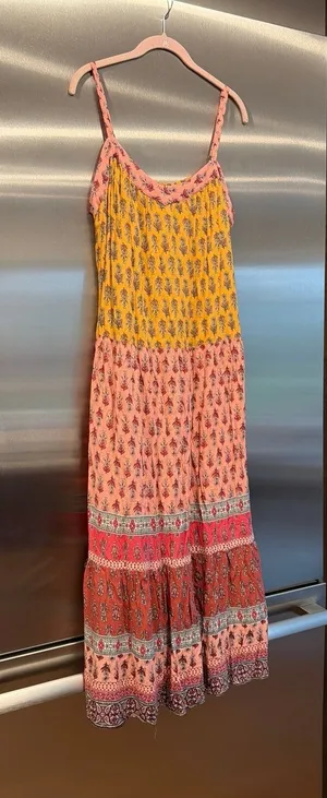 Knox Rose bohemian mixed floral print women's XL maxi thumbnail 1