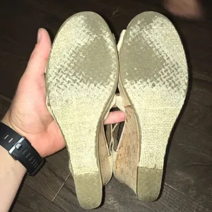 Tom’s Sienna cream crossover strappy wedge sandals thumbnail 4
