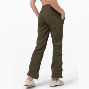 Lululemon Dance Studio Pant III Regular‎ Lined 32" Dark Olive 10 Green thumbnail 3