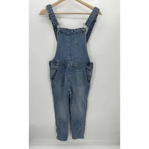 Gap Womens XS Denim Overalls‎ Medium Wash Open Back Relaxed 90s Y2K Bib Jeans thumbnail 2