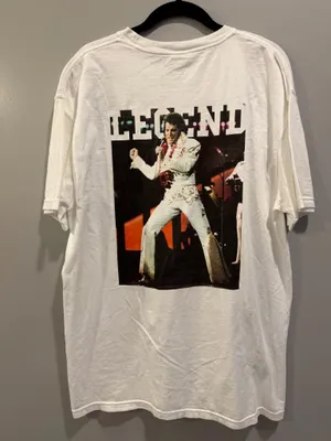 Comfort Colors Old Row Legend Elvis Presley Tee White thumbnail 2