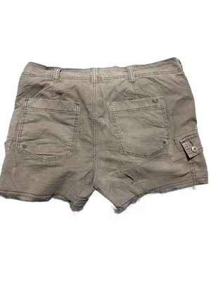 American Eagle Gray Stretch Cargo Shorts Size 8 thumbnail 6