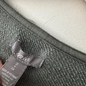 Aerie Sage Green Distressed Oversized Crewneck‎ Pullover thumbnail 5