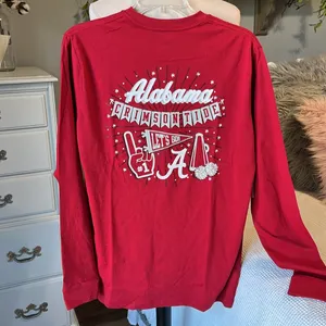 Champion University of Alabama Crimson Red Shirt Long Sleeve Lightweight Women M thumbnail 13