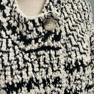 Solitaire by Ravi Khosla Chunky Open Cardigan Soft Boucle Oversize Duster XL thumbnail 6