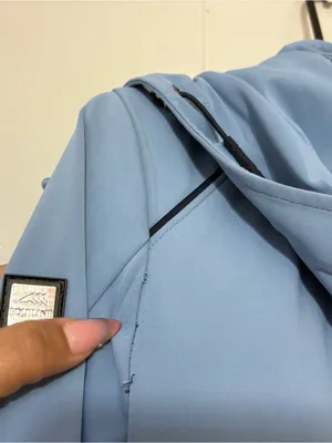Equiline Two Tone Softshell Equestrian Riding Jacket Hooded Blue Navy Size S thumbnail 13