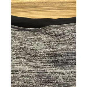 Lululemon Time To Sweat Short Sleeve Top Colorblock‎ Yoga Space Gray Black S/M thumbnail 3