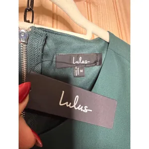 NWT Lulus Blissful Love Dark Green Cutout Mini Skater Dress Party Night Out Sz M thumbnail 5