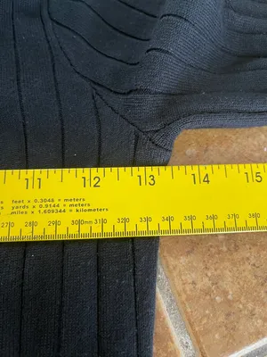 Abercrombie & Fitch Black Long-Sleeve Button Rib Dress thumbnail 6
