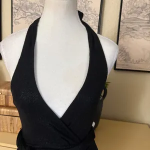 NOOKIE Nookie Bellagio Halter mini dress Metallic‎ Bodycon Dress Size XS thumbnail 4