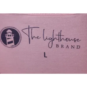 The Lighthouse Brand Graphic‎ T-Shirt Crew Neck Short Sleeve Casual Pink L thumbnail 3