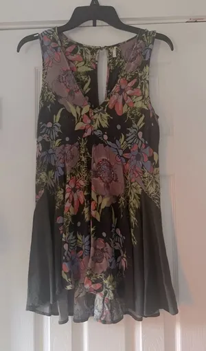 Free People Size XS Backyard Party Tunic‎ Dress EUC thumbnail 1