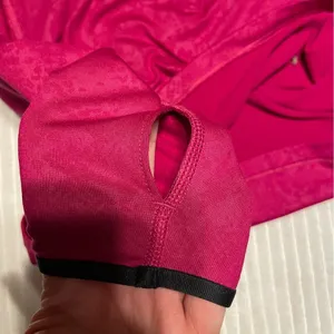 Nike Pro Dri-FIT Pink Snake Print 1/4 Zip Pullover Women's Small Top thumbnail 6