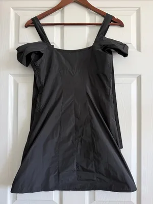 Kimchi Blue Monet Bow Mini Dress Black Satin XS NWT Urban Outfitters thumbnail 3