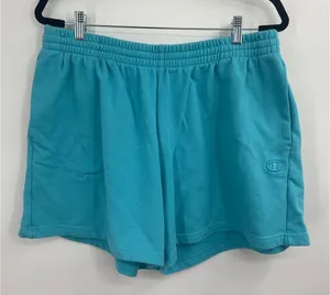 Champion XL Teal Aqua Fleece Shorts Elastic Waist Comfy Lounge Shorts Sweat Gym thumbnail 1