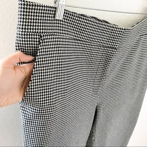 A.L.C.‎ James Pants Houndstooth Cotton Blend Black Cream Size 18 NWT thumbnail 6