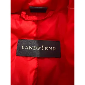 Lands End Red Goose Down Puffer Vest Women Medium 38-40‎ Quilted Insulated Shell thumbnail 5