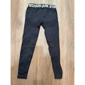 Gymshark Flex High Waisted Seamless Leggings Black Charcoal GLLG4288‎ Womens S thumbnail 3