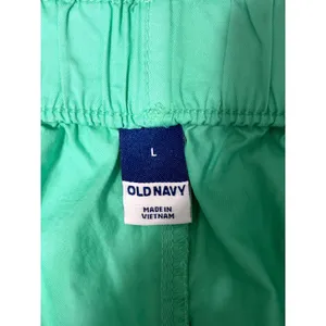 Old Navy Womens Green Elastic Waist Cotton Pull On Shorts Size Large Coastal‎ thumbnail 7