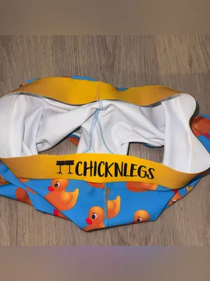 ChicknLegs Women’s Rubber Duck Pattern Athletic Shorts thumbnail 3