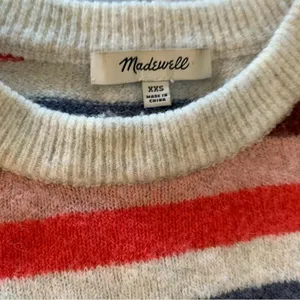 Madewell XXS oversized striped sweater with flare arms thumbnail 2