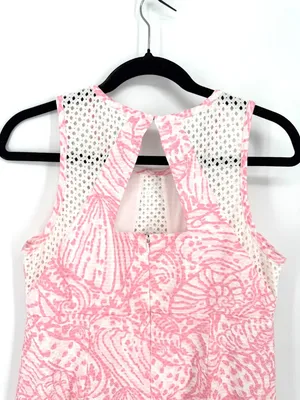 Lilly Pulitzer Kaylee Shift Dress Hubba‎ Bubba Sea Cups Pink Size 8 thumbnail 8
