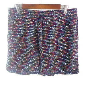 Merona L Rainbow Chicklets Walking Running Golf Pickleball Mini Skirt thumbnail 1