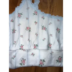 PJ Salvage lounge bra Womens‎ S White NEW Floral Pointelle Lace Trim Sleepwear thumbnail 2
