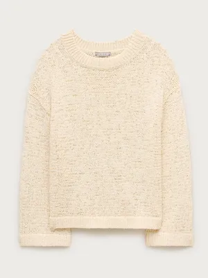 J. Crew Montauk pullover sweater in Antique White Size Small thumbnail 5