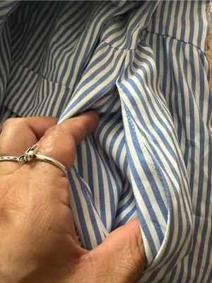 Tuckernuck Blue and White Striped Midi Shirt Dress thumbnail 11