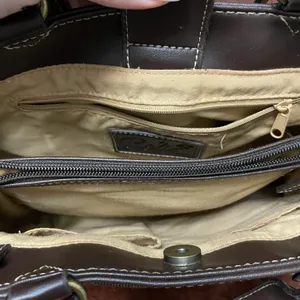 Fossil Relic by Brown and Tan Paisley Embossed Vegan Leather Purse Handbag thumbnail 7