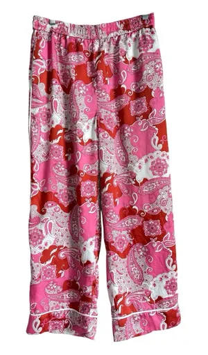 J. Crew Size‎ 6 Women's Pink Pants Relaxed Vintage Paisley Baez Casual Comfort thumbnail 1