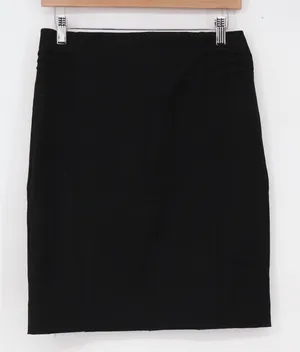 Express Skirt Womens 6 Pencil Black High Waist Pleated Stretch Excellent thumbnail 1