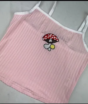 NEW Mushroom tank top Pink thumbnail 2
