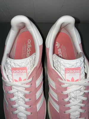Adidas Gazelle Bold ‘Super Pop” Pink Suede Women's Sneakers with White Stripes thumbnail 8
