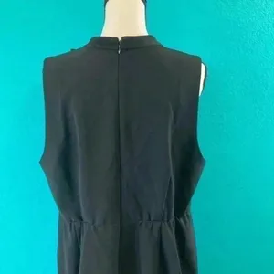 Eloquii black tie neck dress in size 16 thumbnail 5