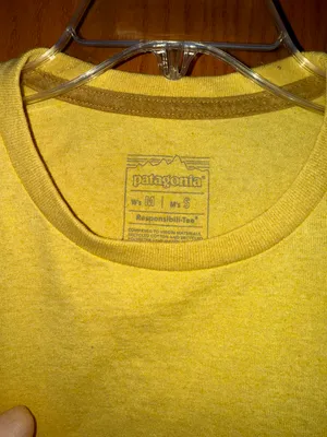 Patagonia Yellow Logo Tee Shirt thumbnail 3
