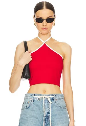 superdown Red halter top thumbnail 1