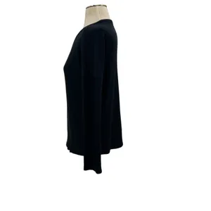 Rag & Bone Black Ribbed V Neck Long Sleeve Stretch Knit Tee Top Size Small‎ thumbnail 4