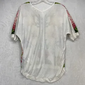 Ted Baker‎ London Blouse Womens 0 Floral Print White Multi Botanical *Flaw thumbnail 7