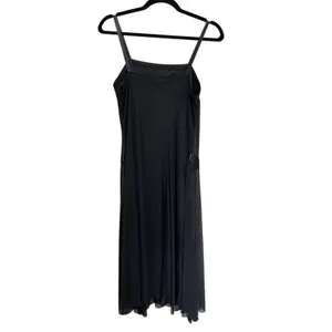 NEW Vintage Y2K Witchy Whimsigoth Mesh Ribbon Drop Waist Midi Dress - Size 6 thumbnail 2
