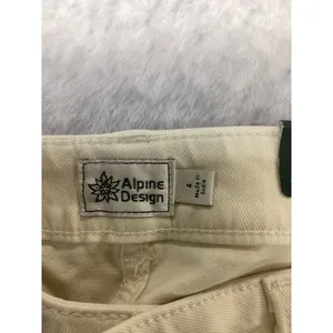 Alpine Design Womens 4 Mixed Fabric Shorts Off White Corduroy Pocket see pics thumbnail 5