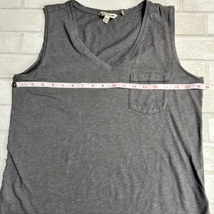 Toad&Co Woman’s Charcoal Sleeveless Casual Layer Top Size Medium Gray thumbnail 7