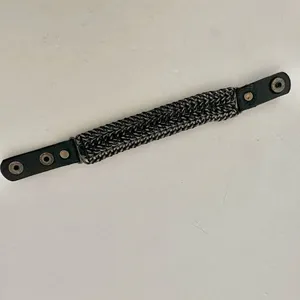 Black rhinestone chain bracelet thumbnail 5