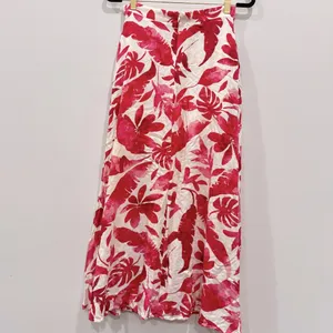 Pink Lily Passport To Paradise Pink/White Printed Maxi Skirt Size S thumbnail 4