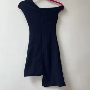 Few Moda | Sexy Asymmetric Mini Dress XS Navy Blue thumbnail 5